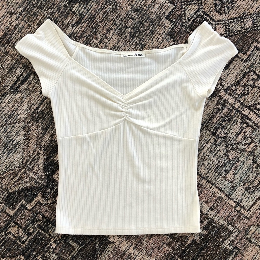 Reformation White Tee